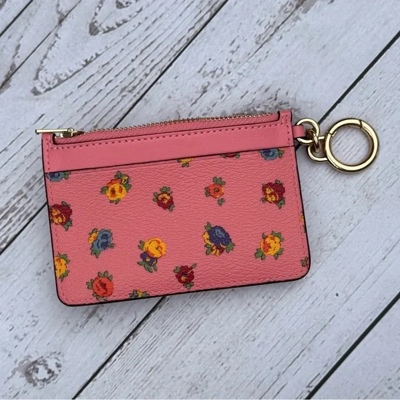 Coach Attachment Card Case Pink Lemonade - Picture 3 of 9